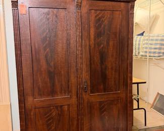 #55. $340 Armoire pined waxed 72x45x19