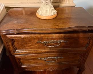 #60. $160 set of two American Drew French provencal night stands