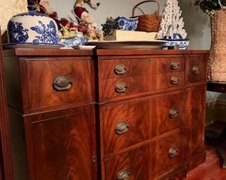 #29. $395 mahogany flamed sideboard