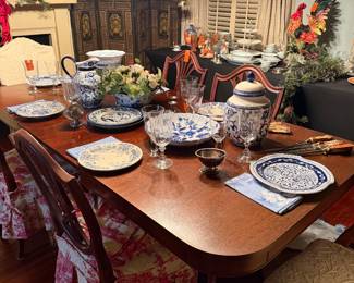 #38.$400 Hepplewhite dining table