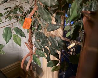 Faux ficus in planter included