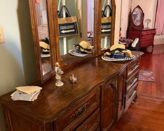 #58. $300 American Drew French provencal dresser/mirror