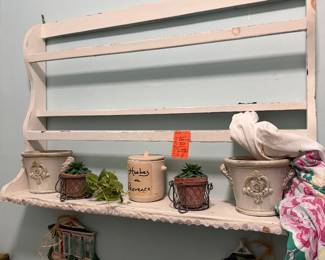 #44. $60 plate rack with button rim