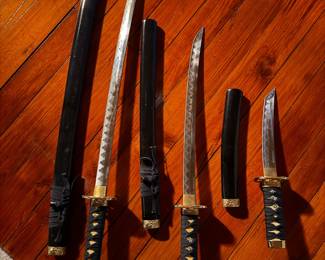 #10. $160 set of 3 Asian swords
