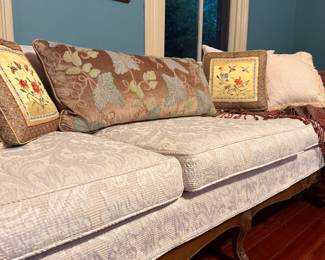 C. 1960’s 72”L slipcovered