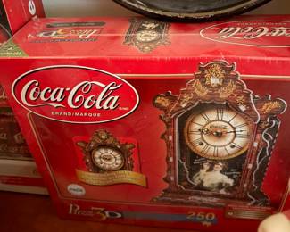 Coca-Cola collector clock in original box