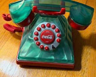 Coca-Cola retro rotary style telephone
