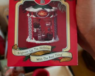 Coca-Cola Christmas ornament in original box