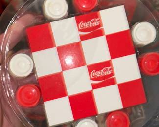 Coca-Cola checkers game set