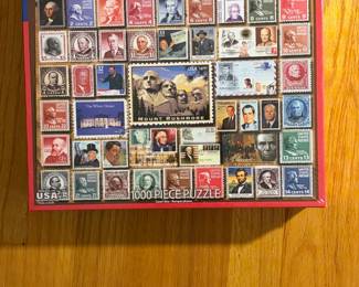 White Mountain Presidential Stamps 1000 piece jigsaw puzzle