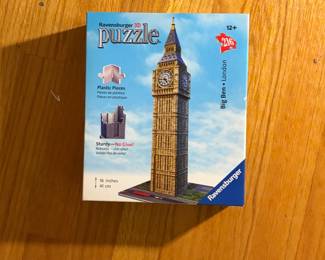 Ravensburger 3D puzzle, Big Ben London, 216 pieces
