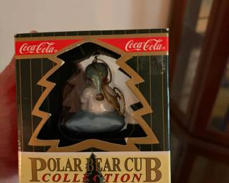 Coca-Cola Polar Bear Cub Collection ornament in original box