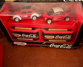 Coca-Cola die-cast collector car set in original box