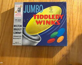 Vintage Milton Bradley Jumbo Tiddledy Winks