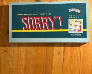 Vintage Parker Brothers Sorry! slide pursuit game