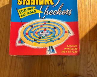Vintage Stadium Checkers game