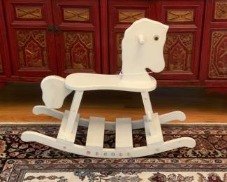 Contemporary rocking horse for toddler, or as decoration.