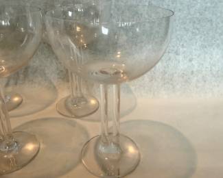 Rosenthal Studio Line "Cupola" double stem crystal glasses