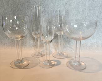 Rosenthal Studio Line "Cupola" double stem crystal glasses