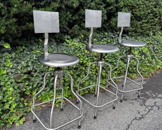 Stainless steel adjustable medical/lab stool