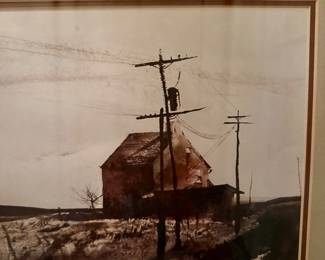 Andrew Wyeth "Unionville" framed print