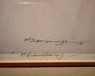 Paul Scarborough signed framed print