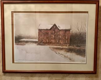 Paul Scarborough framed print, signed