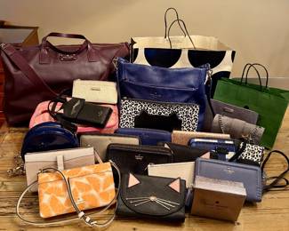 Kate Spade handbags, duffle bag, wallets, cross bodies, etc.