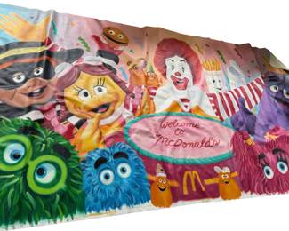 Vintage McDonalds sign from a McDonalds restaurant