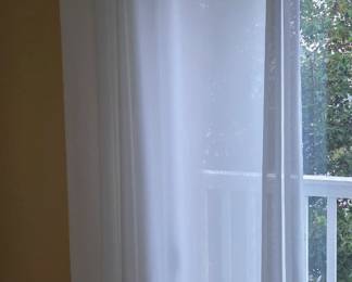 White curtains 