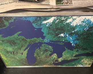Vintage Great Lakes Map