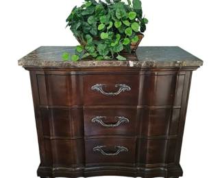 Bernhardt Bach Serpentine Bachelors Chest with Marble Top Lot 2... Heirloom Quality