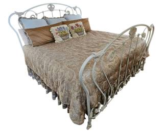 Wesley Allen Style Artisan Iron KingSize Bed Frame... Make a Statement w This Beauty