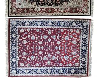 Project Revival 3Piece Vintage Belgian  Traditional Accent Rug Lot Needs TLC