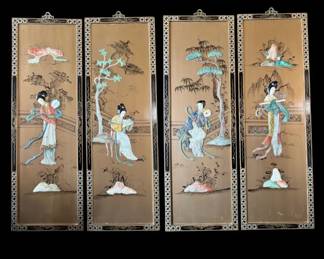 Asian Wall Panel Set ThreeDimensional