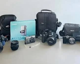 Vintage  Digital Canon, Nikon, Panasonic Lumix