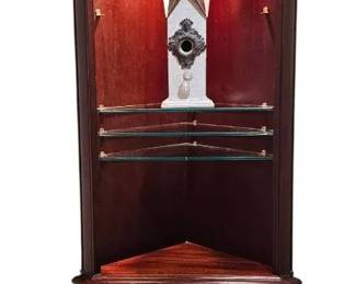 Vintage Thomasville Illuminated Corner Cabinet... Prestigious Collectors Cherry Line