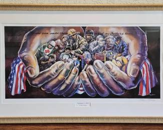Shawn Bridges September 11, 2001 Framed Commemorative Print  HandSigned