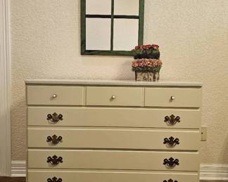 MCM Ethan Allen 3Drawer Cabinet Dresser  Light Sage... This Top is Durable  TimeTested