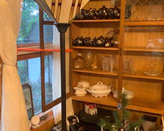 Mission Style stained glass floor lamps
