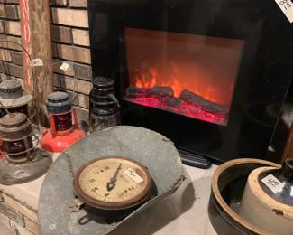Electic Fireplace Insert Heater Amtique Store Scale