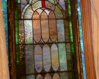 Antique Stained Glass Windows and Panels