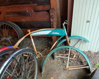 Vintage Holiday Bike Frame with Tank