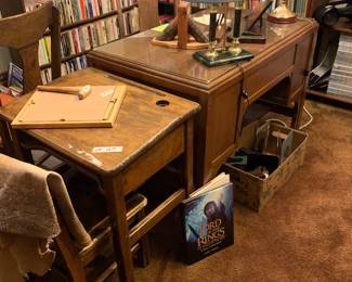 Antique Kids Desk
