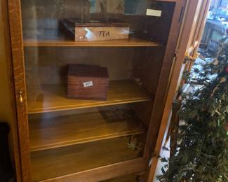 Antique Glass Door Display Case