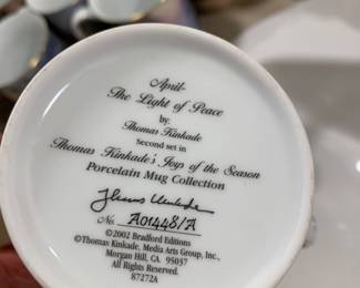 Thomas Kinkade Porcelain Mug Collection