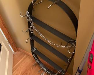 Cast Iron pots and pans hanger hanging rack