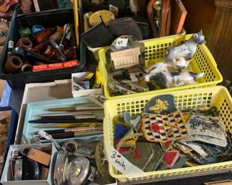 Vintage Pens and Military Patches