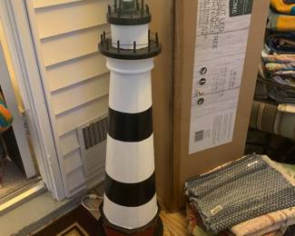 Large lighted lighthouse