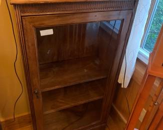 Antique Glass Door Display / Book Case
